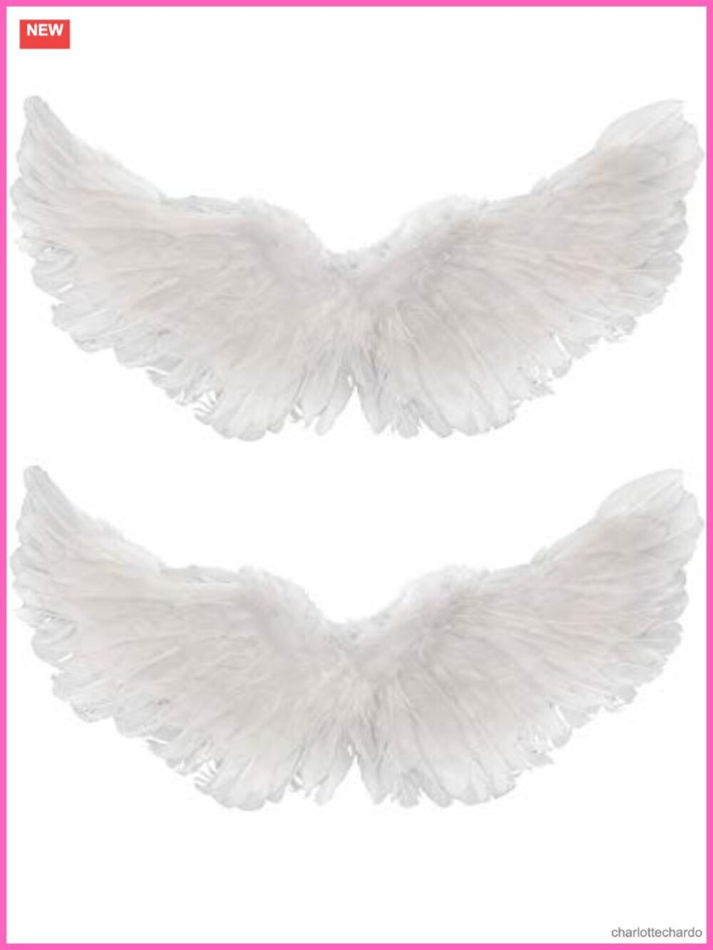 Gejoy Angel Wings 2 Pack Feather Costume Accessory Set Girls